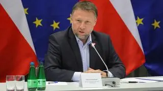 Marcin Kierwiński w trakcie odprawy z wojewodami i szefami służb na temat sytuacji na granicach