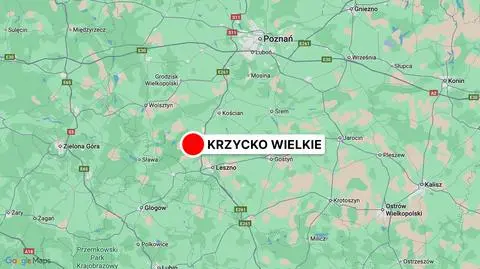 Wypadek awionetki w Krzycku Wielkim