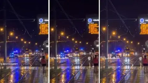 Holownik uderzył w tramwaj