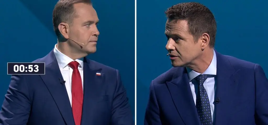 Nawrocki pytany o mieszkanie. Debata w TVN24 i TVN24+ 