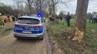 Wypadek podczas rajdu