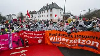 Protesty przeciw AfD w Giessen