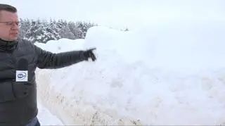 "Ja mam 185 centymetrów i ta góra śniegu jest mojego wzrostu"