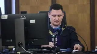 Sędzia Radosław Tukaj na sali Sądu Okręgowego w Warszawie