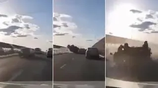 Sześć rozbitych aut, dwie ofiary i nagranie, które mrozi krew w żyłach