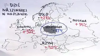 Temperatury powietrza w Europie