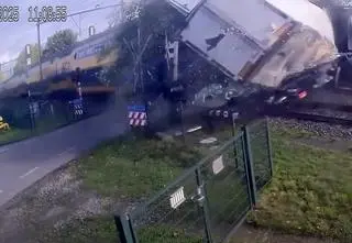 Co robił kierowca tira? Wstrząsające nagranie