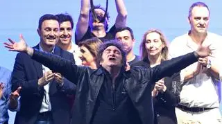 Javier Milei na wiecu w Rosario we wschodniej Argentynie