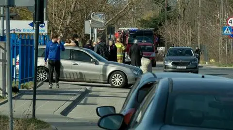 Ewakuacja w fabryce w Łodzi