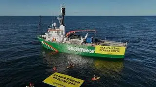 Protest Greenpeace na Bałtyku 
