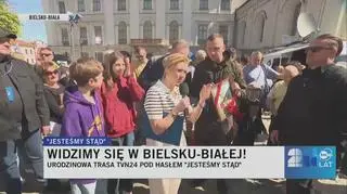 Jerzy Korczyński zagrał w szachy z małym widzem TVN24