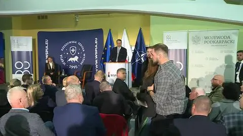 Incydent na spotkaniu z Sikorskim