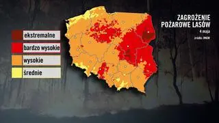 Zagrożenie pożarowe lasów