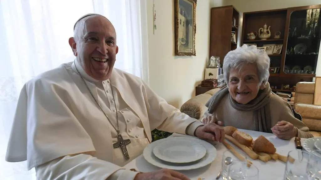 Papież Franciszek i Carla Rabezzana