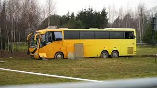 Wypadek autokaru w Rzeszowie