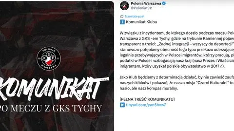 Polonia Warszawa wydała oświadczenie
