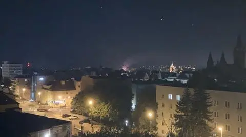 Paliła się kamienica w Olsztynie 