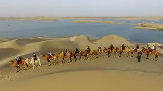 Jezioro Lop Nur w chińskim Sinciangu