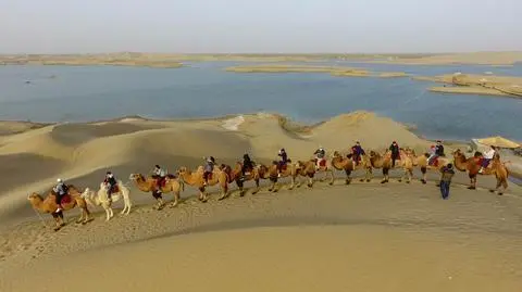 Jezioro Lop Nur w chińskim Sinciangu