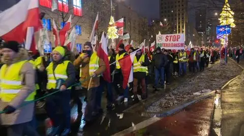 Protest rolników w centrum stolicy