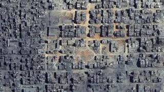 Miasto Gaza. Zdjęcie satelitarne