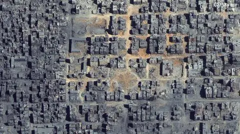 Miasto Gaza - zdjęcie satelitarne