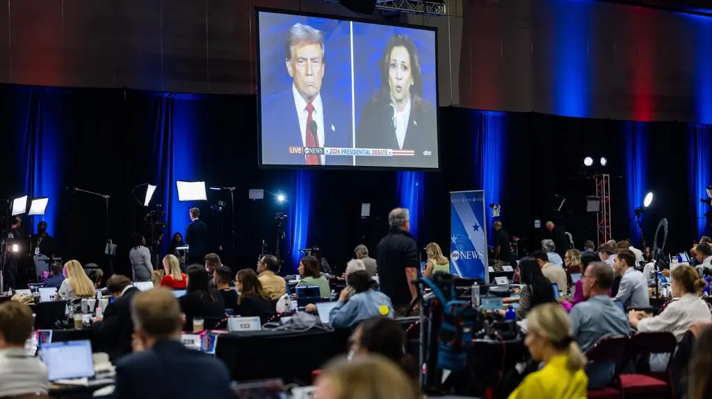 Kamala Harris debatowała z Donaldem Trumpem