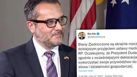Bix Aliu: United States extremely disappointed by Poland's media law passing