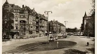 Plac Grunwaldzki przed wojną i wyburzeniem kamienic pod wybudowę lotniska