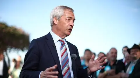 Lider partii Reform UK Nigel Farage