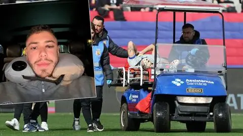 Zderzenie głowami i noc w szpitalu po meczu z Barceloną