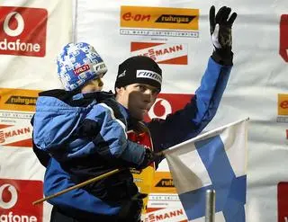 Styczeń 2005, Ahonen z synem Mico, wtedy trzylatkiem