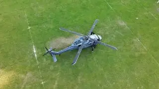 W poszukiwaniach brał udział m.in. policyjny śmigłowiec Black Hawk