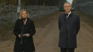 Nancy Faeser and Tomasz Siemoniak 