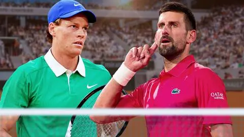 Starcie gigantów. O której godzinie dzisiaj półfinał Sinner - Djoković?