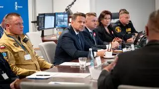 Rafał Trzaskowski w Stołecznym Centrum Bezpieczeństwa 