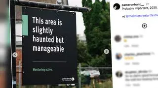 "Trochę nawiedzone, ale do ogarnięcia". Nietypowe znaki zdziwiły mieszkańców