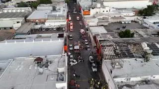 Sklep w Hermosillo po pożarze 