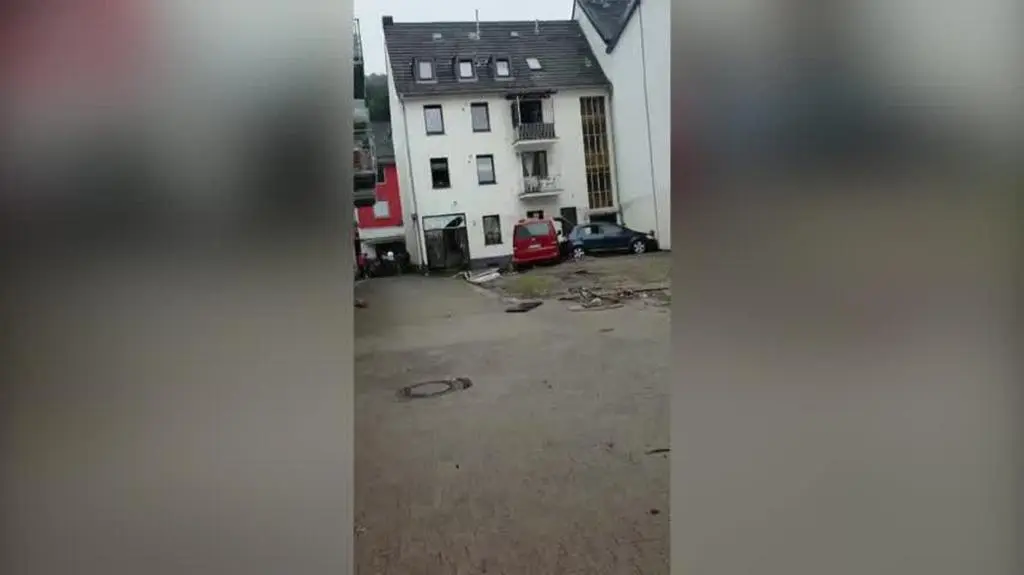 Zalane miasteczko Gemünd w Niemczech