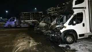 Paliło się pięć samochodów