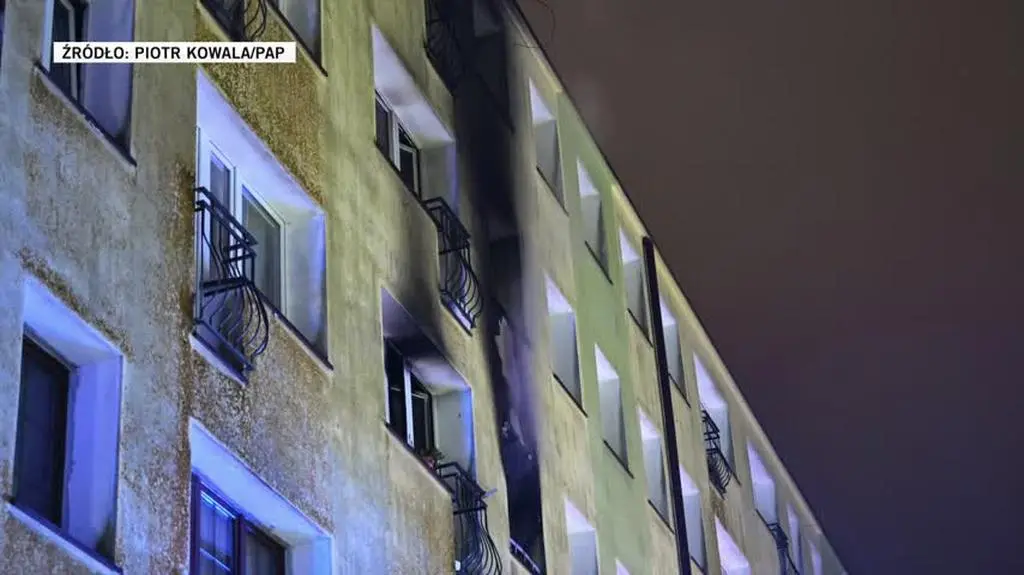 Pożar mieszkania w Koszalinie przy ul