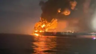 Eksplozja na tankowcu rosyjskiej floty cieni 