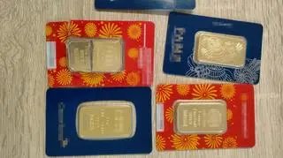 Sztabki złota okazały się bezwartościowymi podróbkami