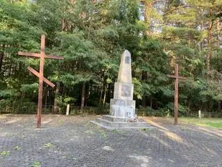 Miejsce straceń w lesie w Kosówce