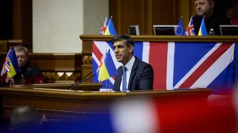 Rishi Sunak w Kijowie. Zdjęcie z 12 stycznia 