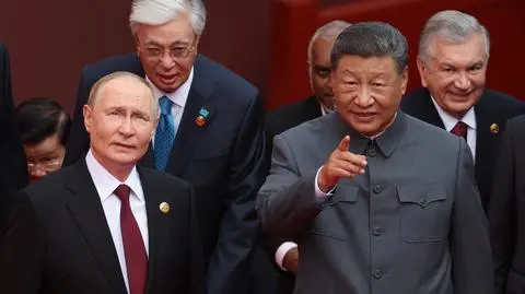 Władimir Putin i Xi Jinping, 3 września 2025 roku