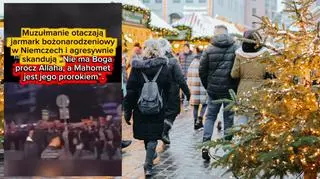 Muzułmanie "otoczyli jarmark bożonarodzeniowy"? Co pokazuje film z Niemiec