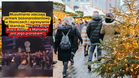 Muzułmanie "otoczyli jarmark bożonarodzeniowy"? Zgadza się tylko kraj 