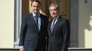 Radosław Sikorski i Wang Yi