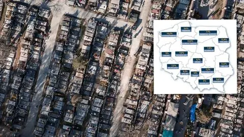 Wzrost liczby zgonów w województwach w 2021 roku. W sześciu o ponad 10 procent